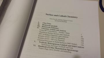 Bookbinding Class Notes - I used LaTeX to make the table of contents