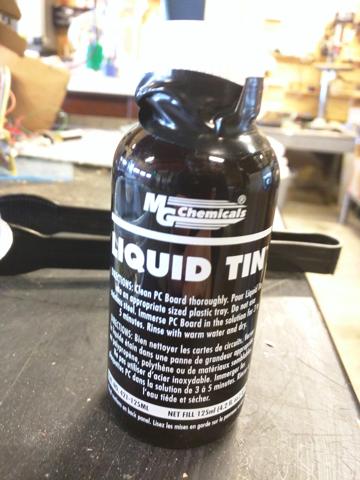 Liquid tin, nasty stuff.