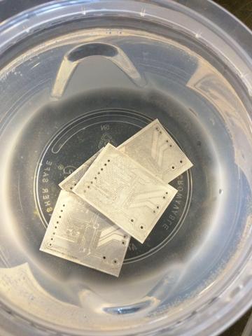 The completed boards.