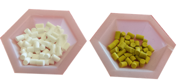 pellets, before and after